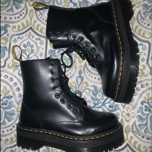 Dr. Marten Jadon Boot - Platform, Black, Womens 8